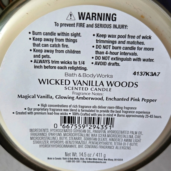 Wicked Vanilla Woods Candle w/ Specialty Lid PLUS Tote - Picture 5 of 14